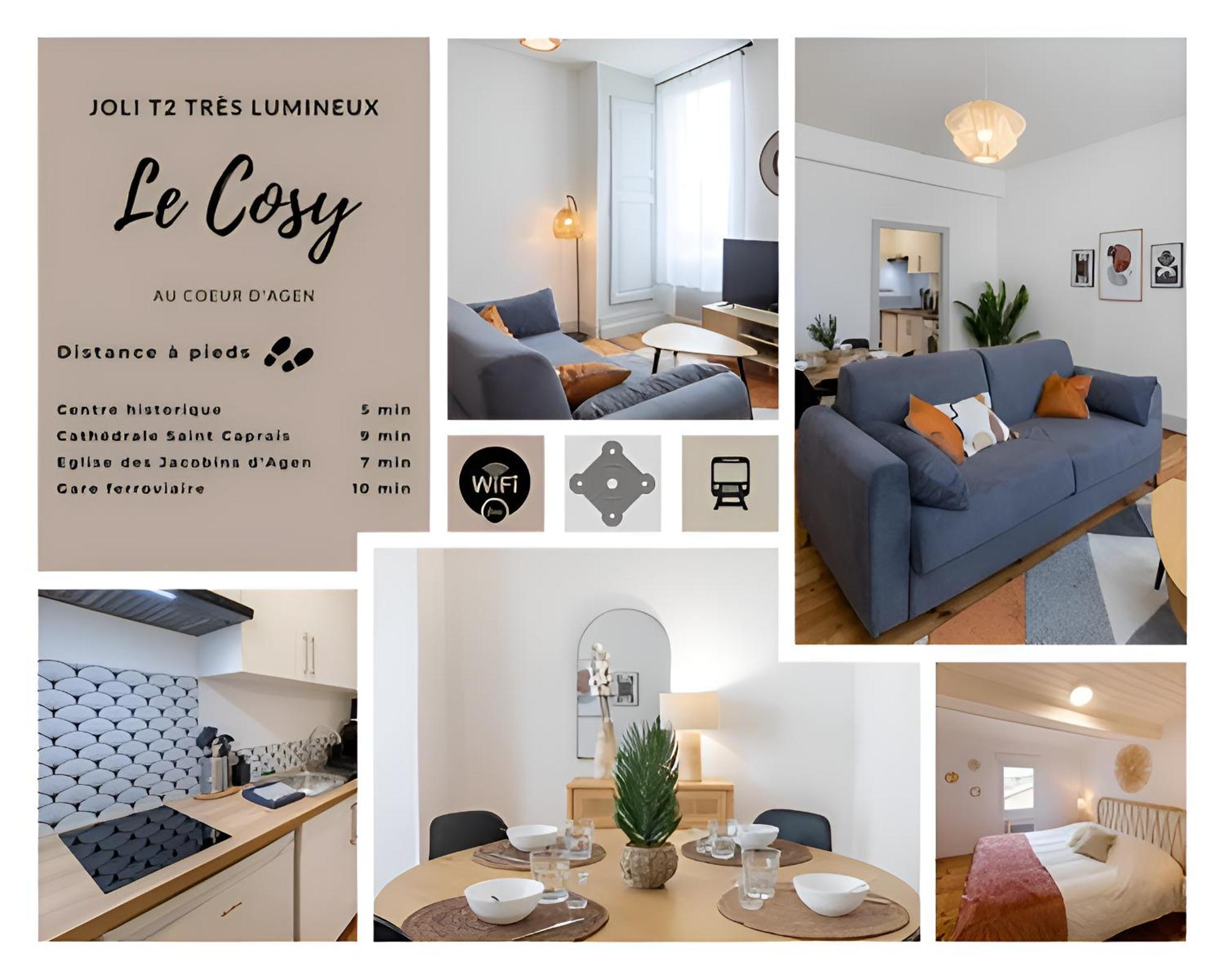 Le Cosy Magnifique T2 Neuf Centre Ville Gare 800 M أجان المظهر الخارجي الصورة